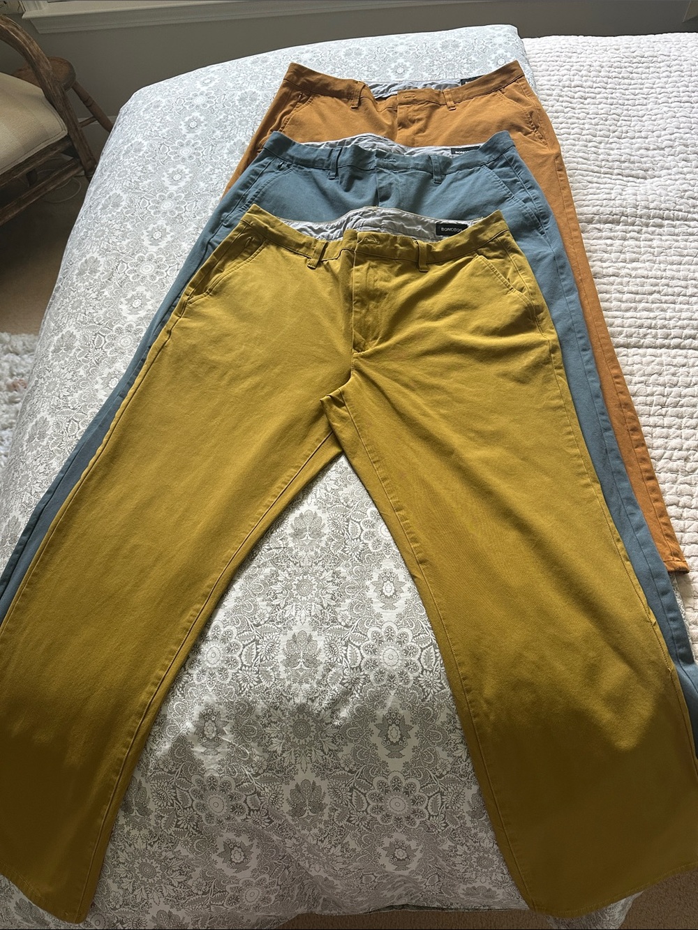 Bundle of 3 Bonobos men’s slim fit  stretch Chino 2.0 36 x 30